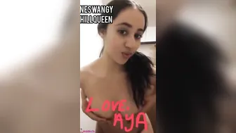 بنوتة مصرية جامدة واقفه بتلعب في بزازها ونفسها تتناك