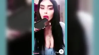 ممحونة خليجية بتهيج متابعينها على بزازها وتقفشهم