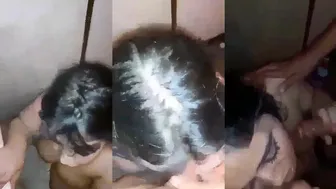 فرسه عربيه ديوثها مخليها تمص في زبه ويصورها على الواقف
