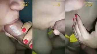 متناكة نازله في الزب الكبير مص وبتخلي حبيبها يصورها