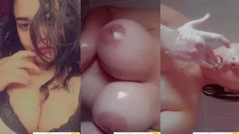 بتصور لحبيبها بزازها في الحمام وعلى السرير وتقفش