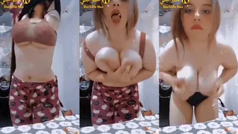 مصرية جسمها ناعم وجامد بتقفش بزازها الكبيرة وتدلع