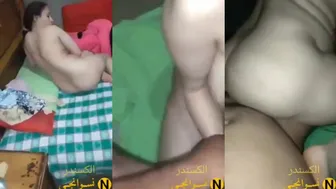 عربيه ملبن بتنزل بطيزها على زب اخوها في اوضة نومه