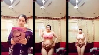 هيوجه جسمها لبن واقفه تتشرمط وتقلع الهدوم كلها وتصور
