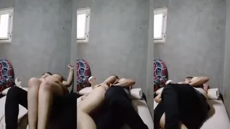 واخد حبيبته على السرير ومش راحمها نيك بجيمع الاوضاع