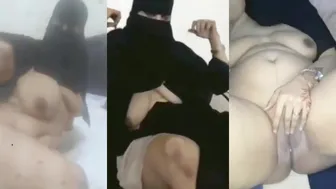 ملفايه منقبه فاتحه الكس الهيجان لعشيقها وتقوله عاوزه اتناك